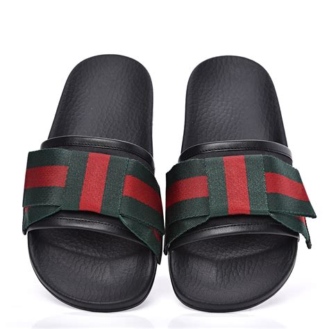 satin bow slides gucci|Buy Gucci Wmns Satin Slide 'Web Bow' .